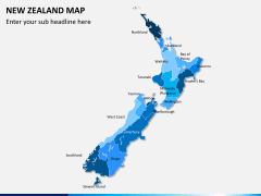 New zealand map PPT slide 1
