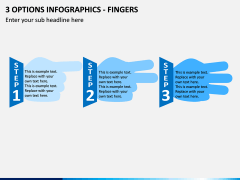 3 Options Infographics - Fingers PPT Slide 1