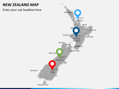 New zealand map PPT slide 4