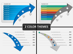 Timeline arrow PPT cover slide