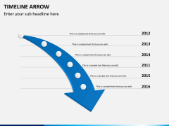 Timeline arrow PPT slide 2