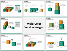 3D squares PPT slide MC Combined