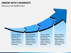 Arrow With 4 Segments PPT Slide 1