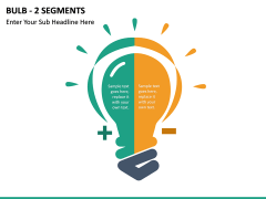 Bulb - 2 Segments PPT slide 2