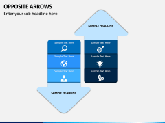 Opposite Arrows PPT Slide 1