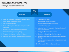 Reactive Proactive PPT Slide 9