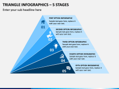 Triangle Infographics – 5 Stages PPT Slide 1
