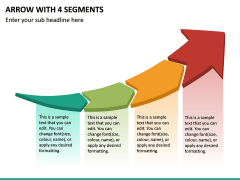 Arrow With 4 Segments PPT Slide 2