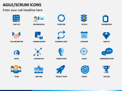 Agile SCRUM Icons PPT Slide 1