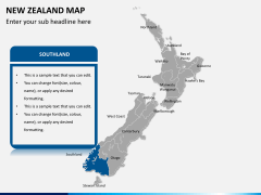 New zealand map PPT slide 11