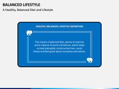 Balanced Lifestyle PPT Slide 1