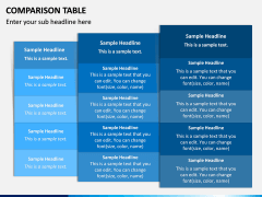 Comparison Tables PPT slide 11