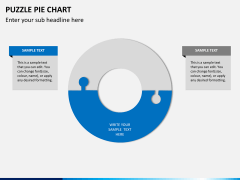 Puzzle pie chart PPT slide 13
