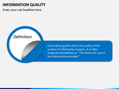 Information Quality PPT Slide 1