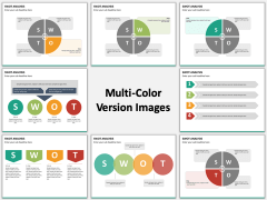 Swot Analysis Flat - Multicolor Combined