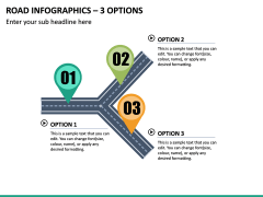 Road Infographics – 3 Options PPT Slide 2