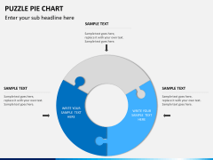 Puzzle pie chart PPT slide 5