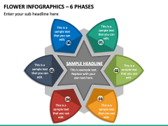 Flower Infographics – 6 Stages PPT Slide 2