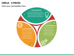 Circle - 3 Pieces PPT Slide 2