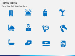 Hotel icons PPT slide 3