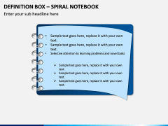 Definition Box – Spiral Notebook PPT slide 1