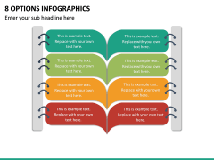 8 Options Infographics PPT Slide 2