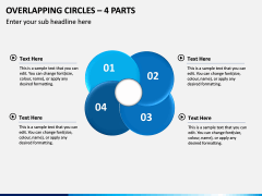 Overlapping Circles – 4 Parts PPT Slide 1