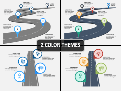 Road Infographics PPT Cover Slide