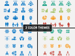 Population Icons PPT Cover Slide