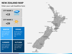 New zealand map PPT slide 17