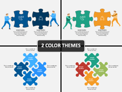 Puzzle pieces PPT cover slide