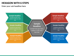 Hexagon with 6 Steps PPT slide 2
