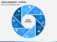 Circle Segments – 8 Pieces PPT Slide 1