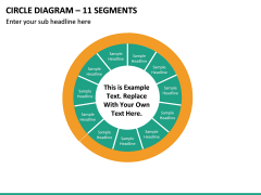 Circle Diagram – 11 Segments PPT Slide 2