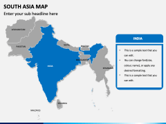 South asia map PPT slide 7