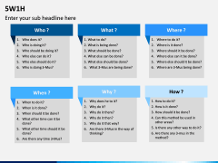 5W1H Model PPT Slide 6