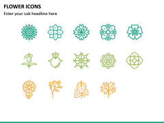 Flower Icons PPT Slide 6
