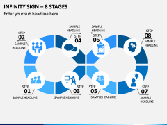 Infinity Sign – 8 Stages PPT Slide 1