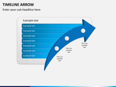 Timeline arrow PPT slide 4