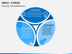 Circle - 3 Pieces PPT Slide 1