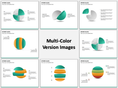 Sphere slices multicolor combined