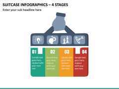 Suitcase Infographics – 4 Stages PPT Slide 2