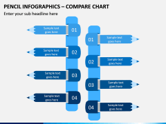 Pencil Infographics – Compare Chart PPT slide 1
