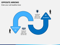 Opposite Arrows PPT Slide 4