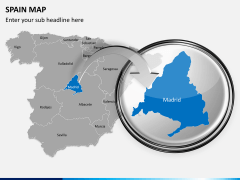 Spain map PPT slide 12