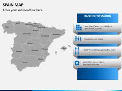 Spain map PPT slide 14