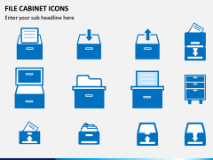 File Cabinet Icons PPT Slide 1