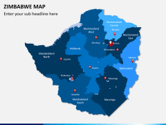 Zimbabwe Map PPT slide 1