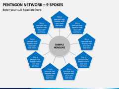 Pentagon Network – 9 Spokes PPT Slide 1