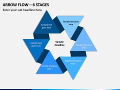 Arrow Flow – 6 Stages PPT slide 1